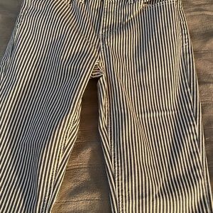Indigo Rein Striped Chinos in Navy and White